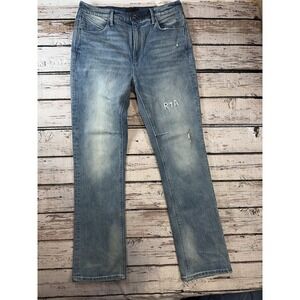 RTA Denim Text Blue Denim Denis Jeans Men's 33x32‎